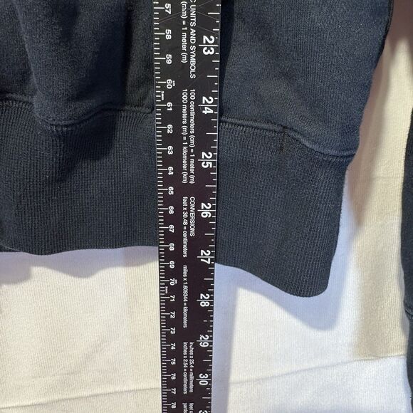 Vintage Nike Silver Tag Black Full Zip Hoodie Sweatshirt Small Spell Out Men’s M - Picture 6 of 6